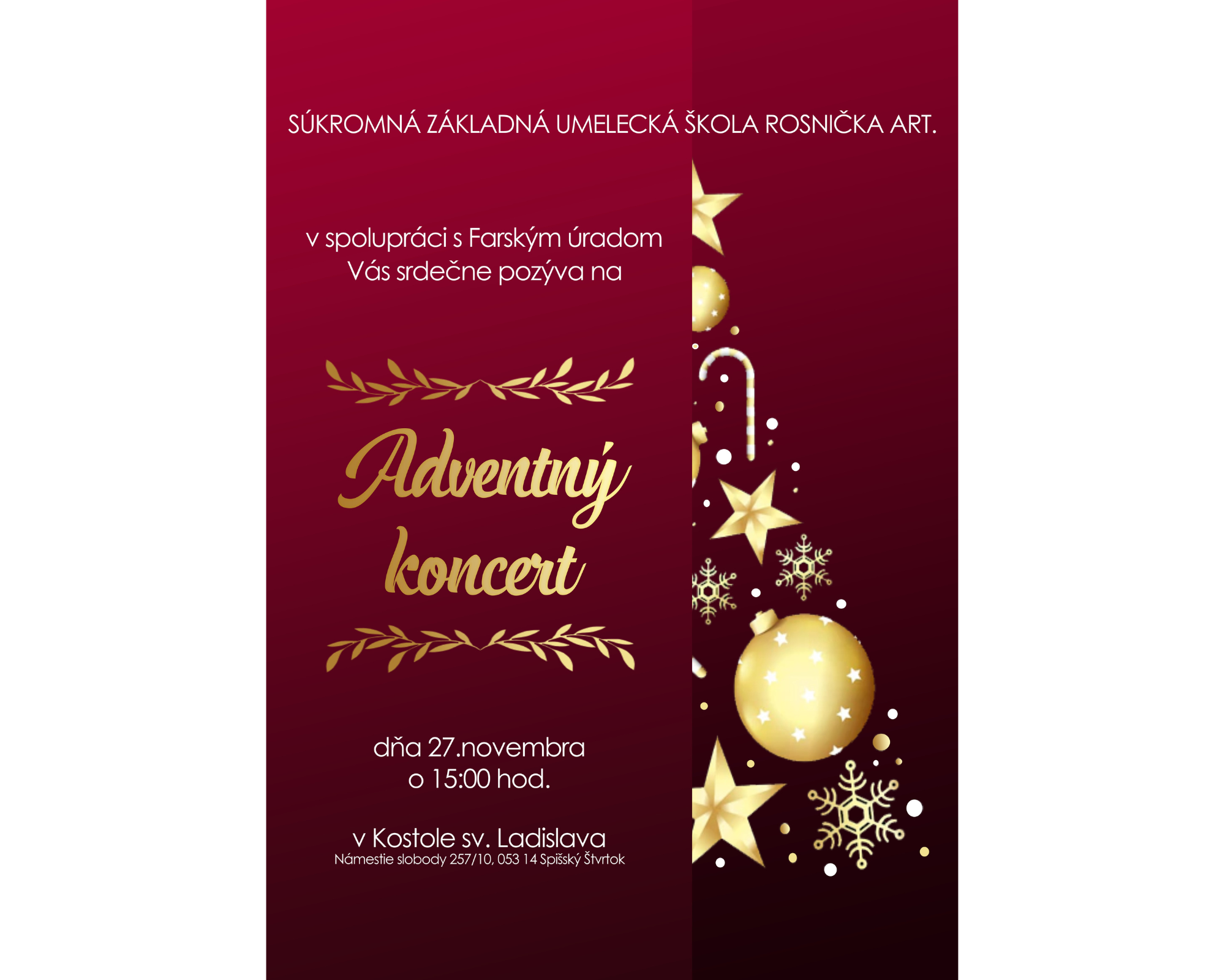 Adventný koncert v Spišskom Štvrtku