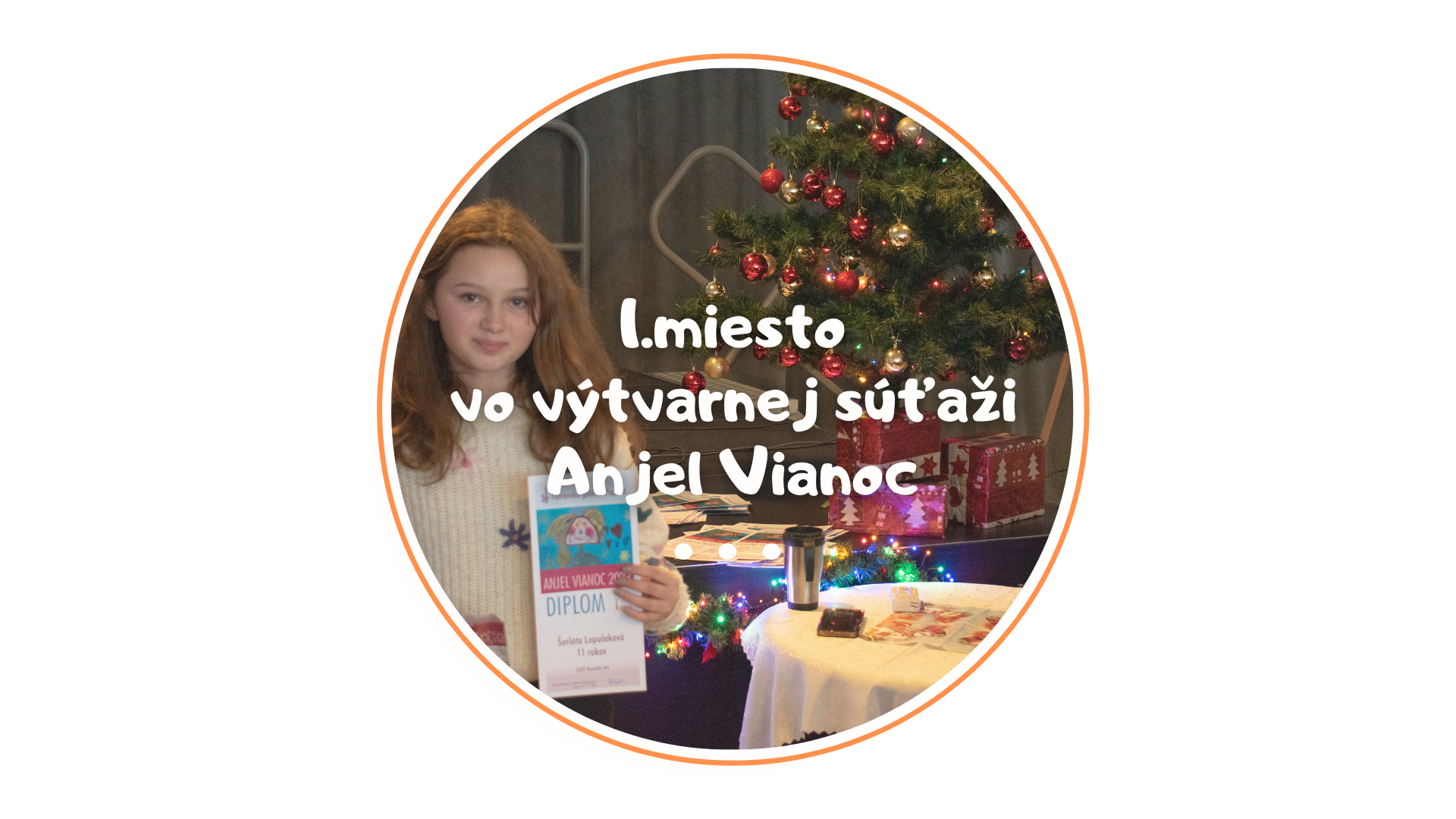 1. miesto v súťaži Anjel Vianoc